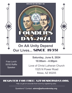 AA Founder's Day Flyer 2024